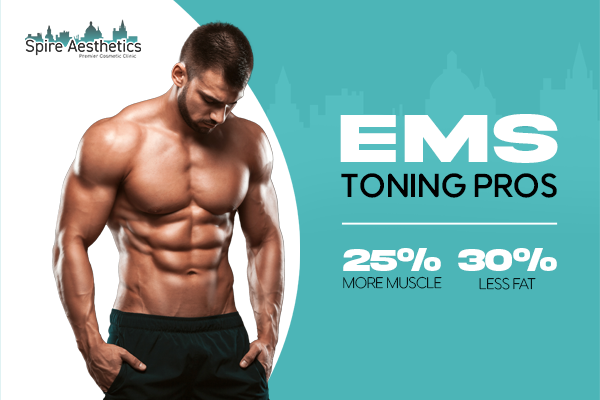 image of man with benefits of EMS toning pros treatment to help combat weight gain Scotstounhill