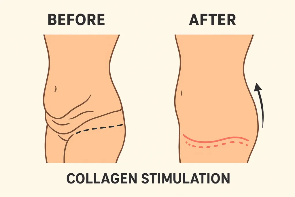 Before and after results for sagging skin after weight loss injections Scotstounhill