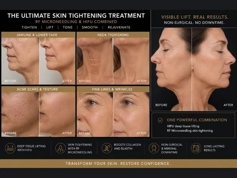 Results of combined treatment for the ultimate skin tightening treatment Scotstounhill